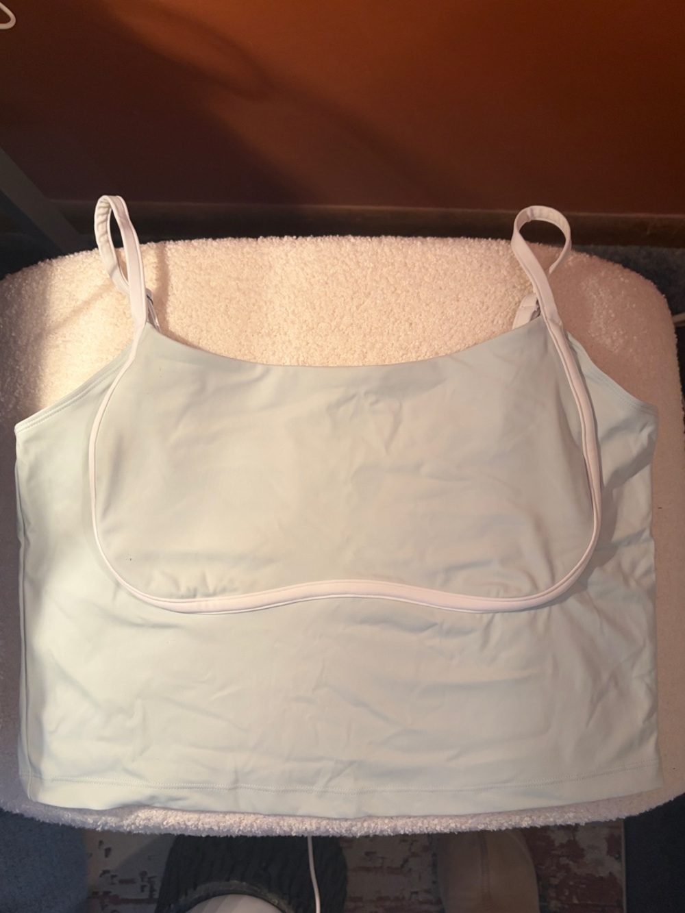 Gilly Hicks crop tank top with shelf bra